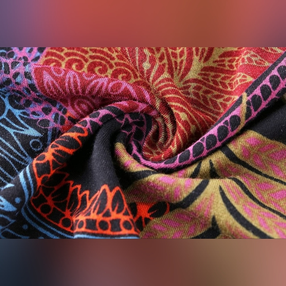 Paisley Print Peplum Tank Top - Picture 3 of 4